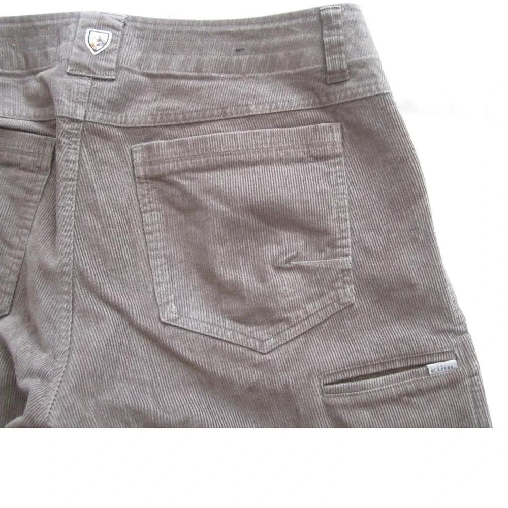 KUHL Skeleton Korduroy Pants Men Brown Stretch Comfort Hiking Sz 34x31 (MP689)